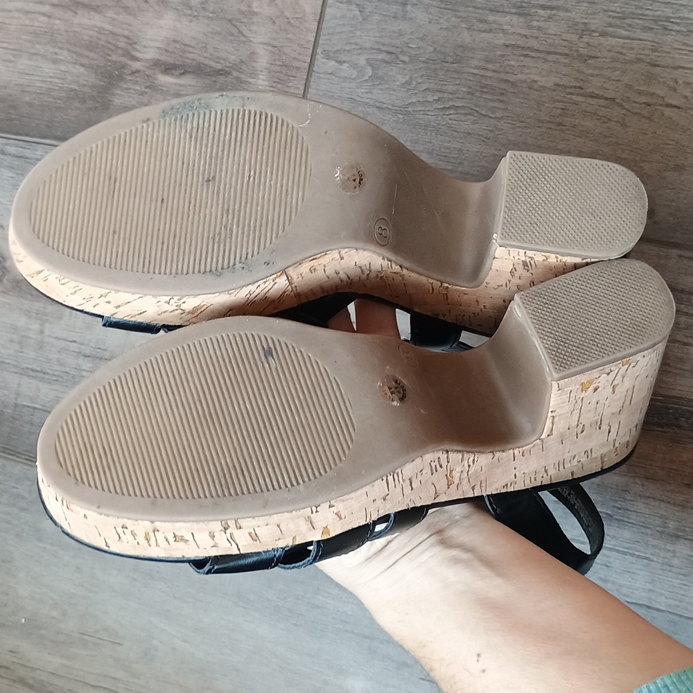 a.n.a wedge Block heeled sandals Size 8 - Picture 7 of 10